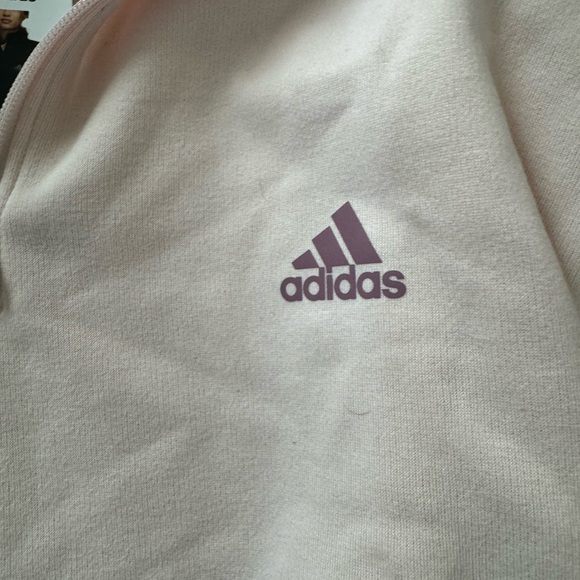NWT ADIDAS Womens Quarter-Zip Fleece Sweatshirt Size XL - Picture 11 of 13